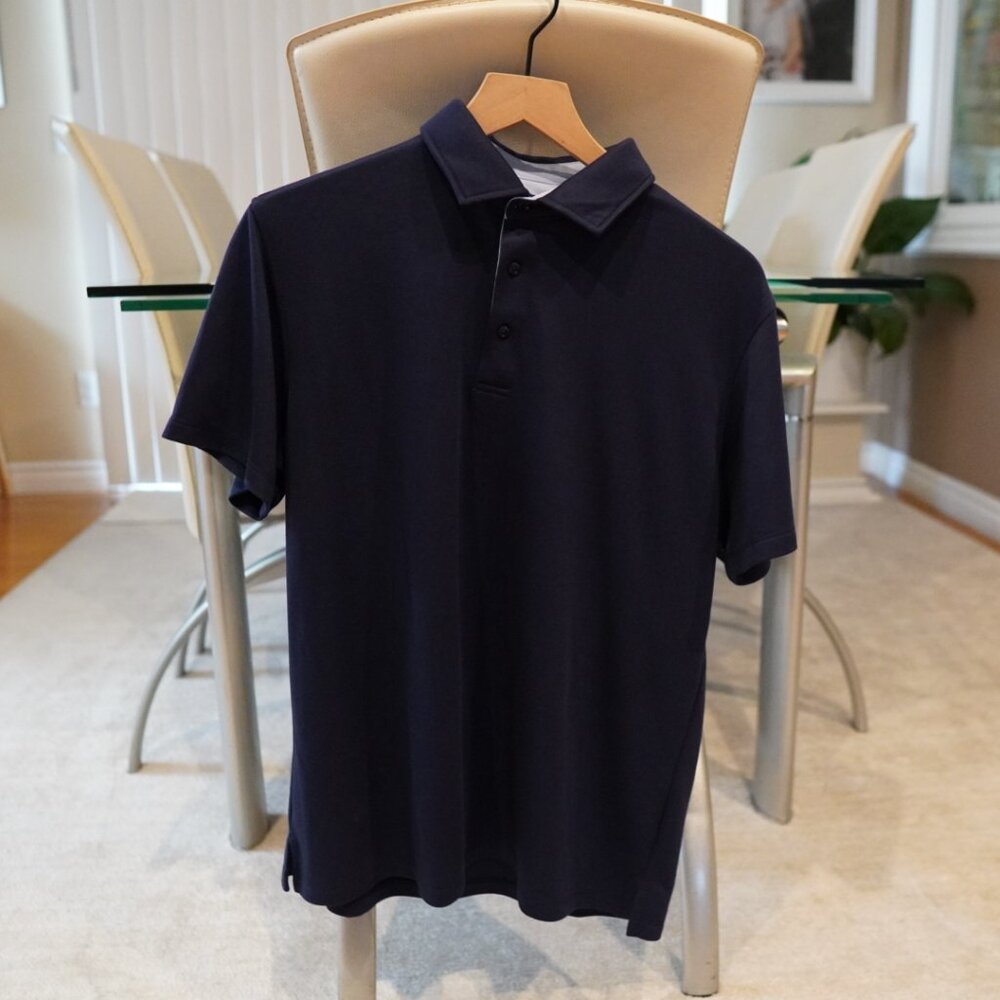 BRAND NEW - BLOOMINGDALE NAVY POLO LARGE
